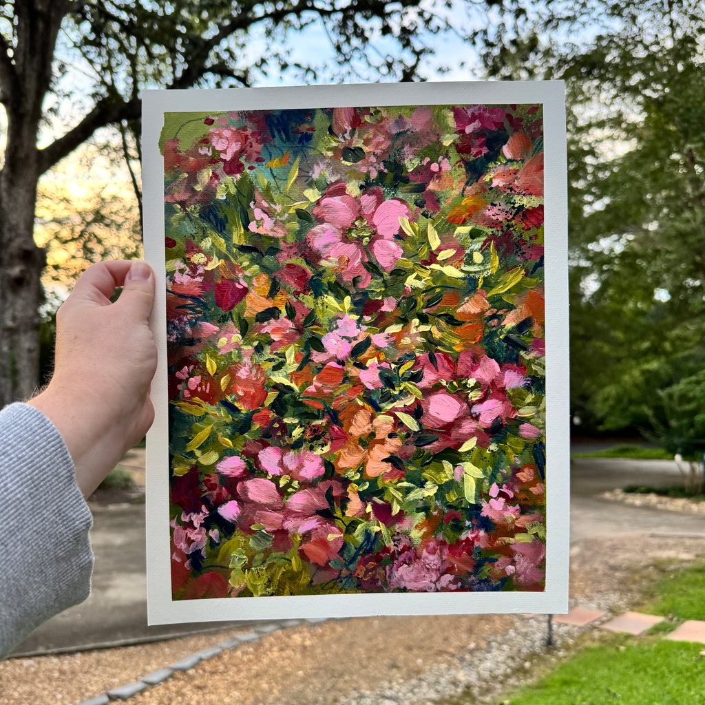 Original Ella’s Abstract Garden Art Paper No. 1