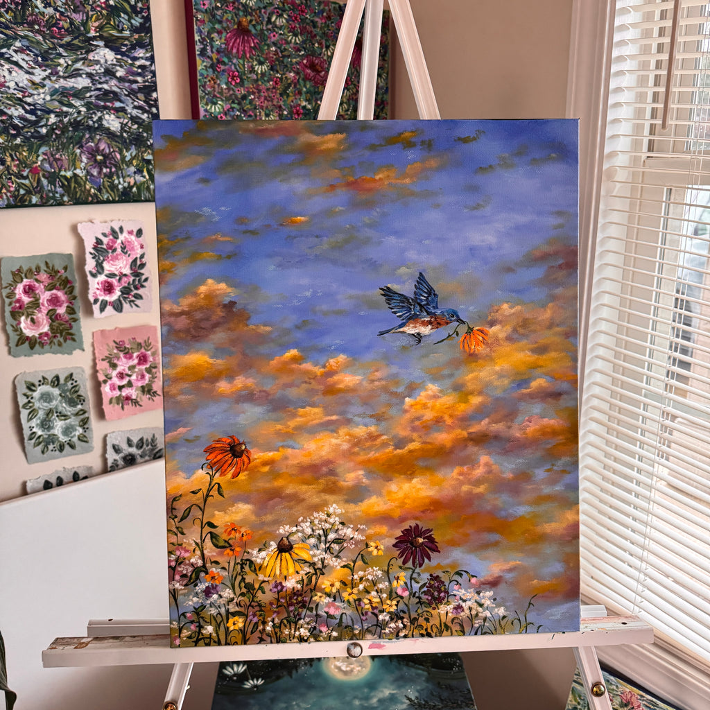 Floral Original Painted Canvas No. 12