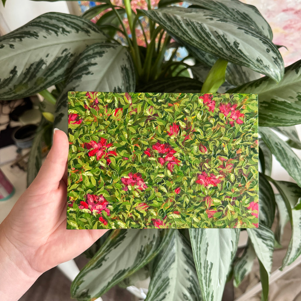 Floral Original Painted Flat Canvas No. 2