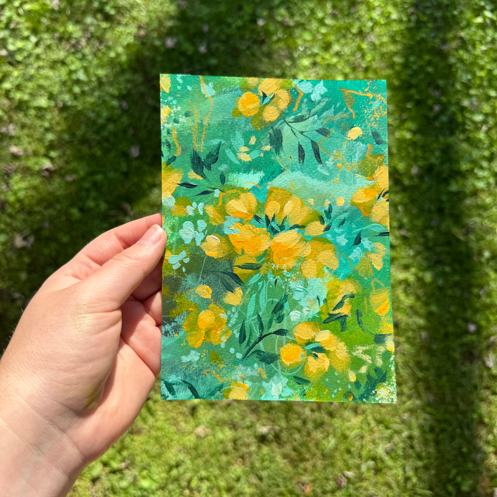 Original Citrus Florals Art Paper No. 4