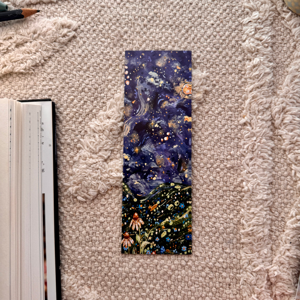 Moonlit Garden Double Sided Bookmark