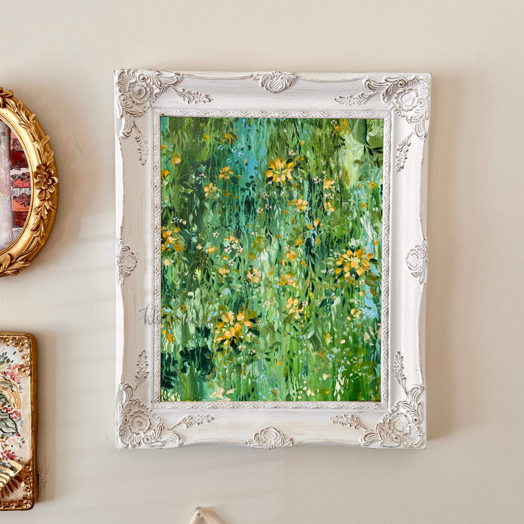 Ella in the Rainy Garden No. 4 Art Print