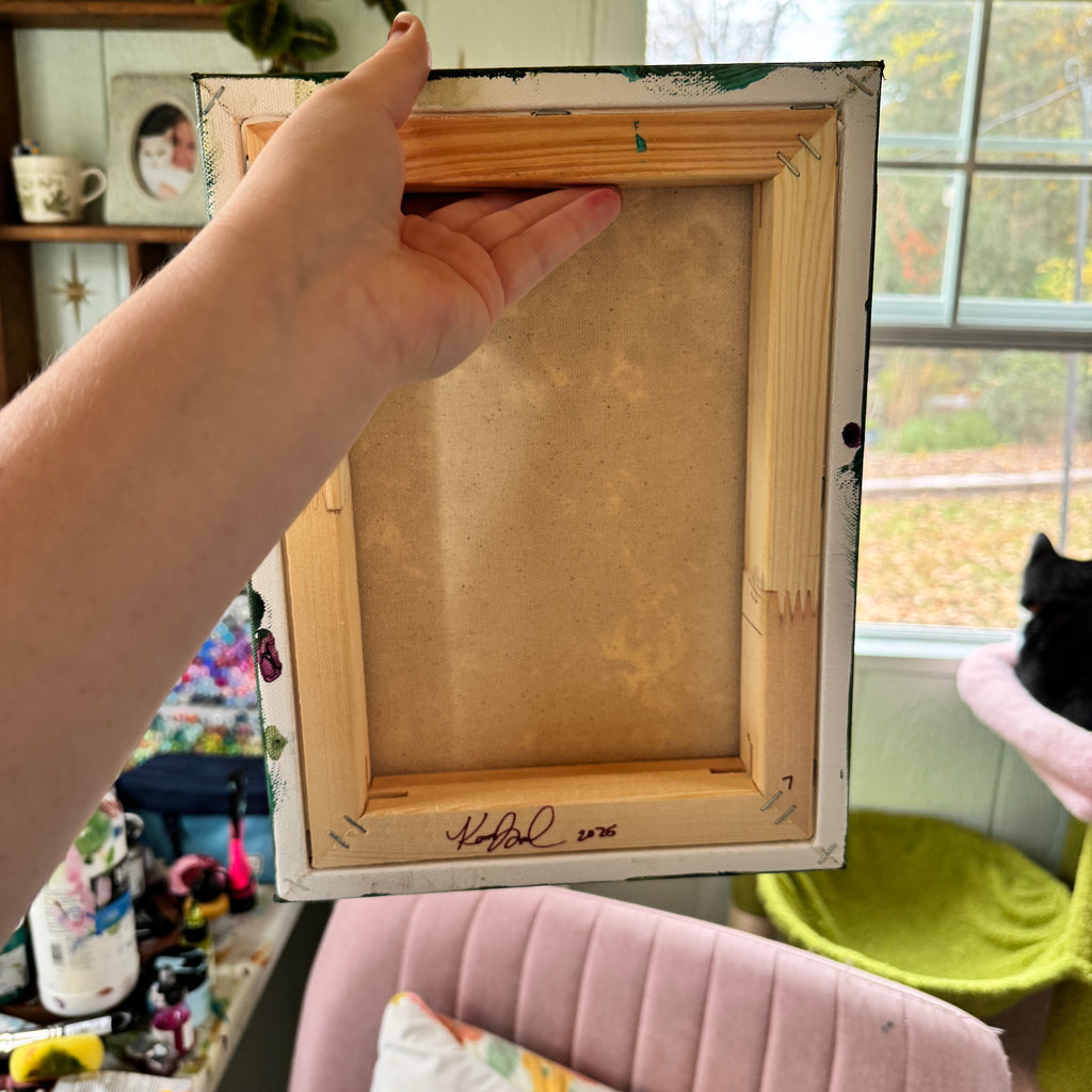 Butterfly Garden Original Painted Canvas #7