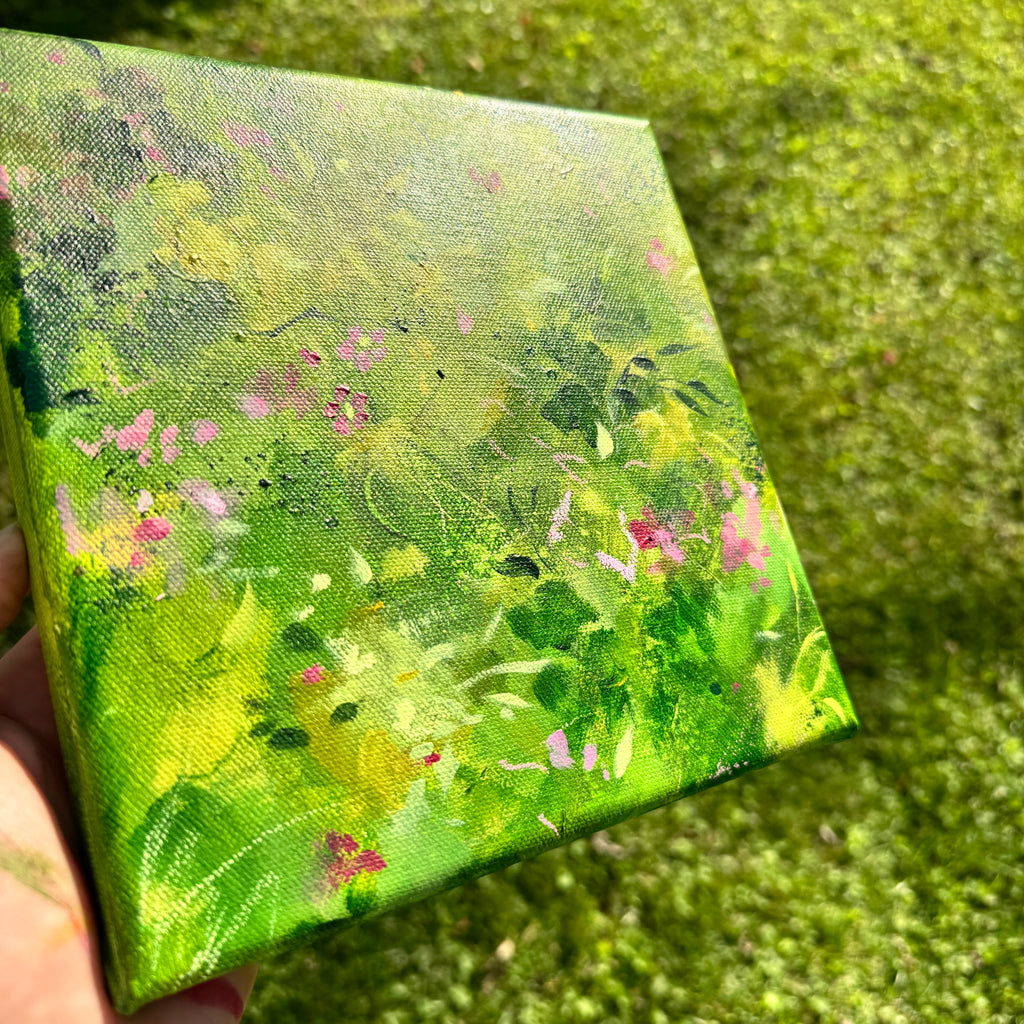 Overgrown Garden Original Painted Canvas #5