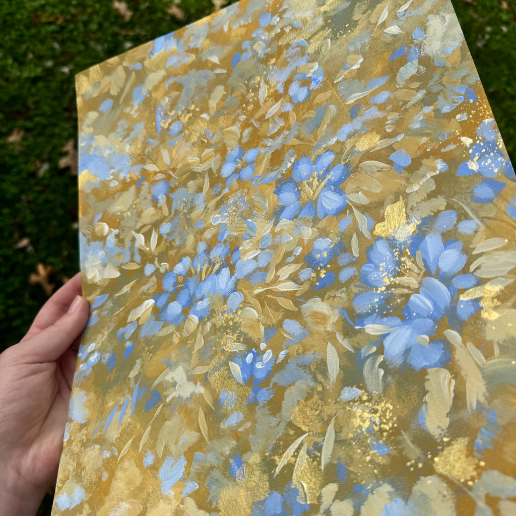 Original Ella’s Abstract Garden Art Paper