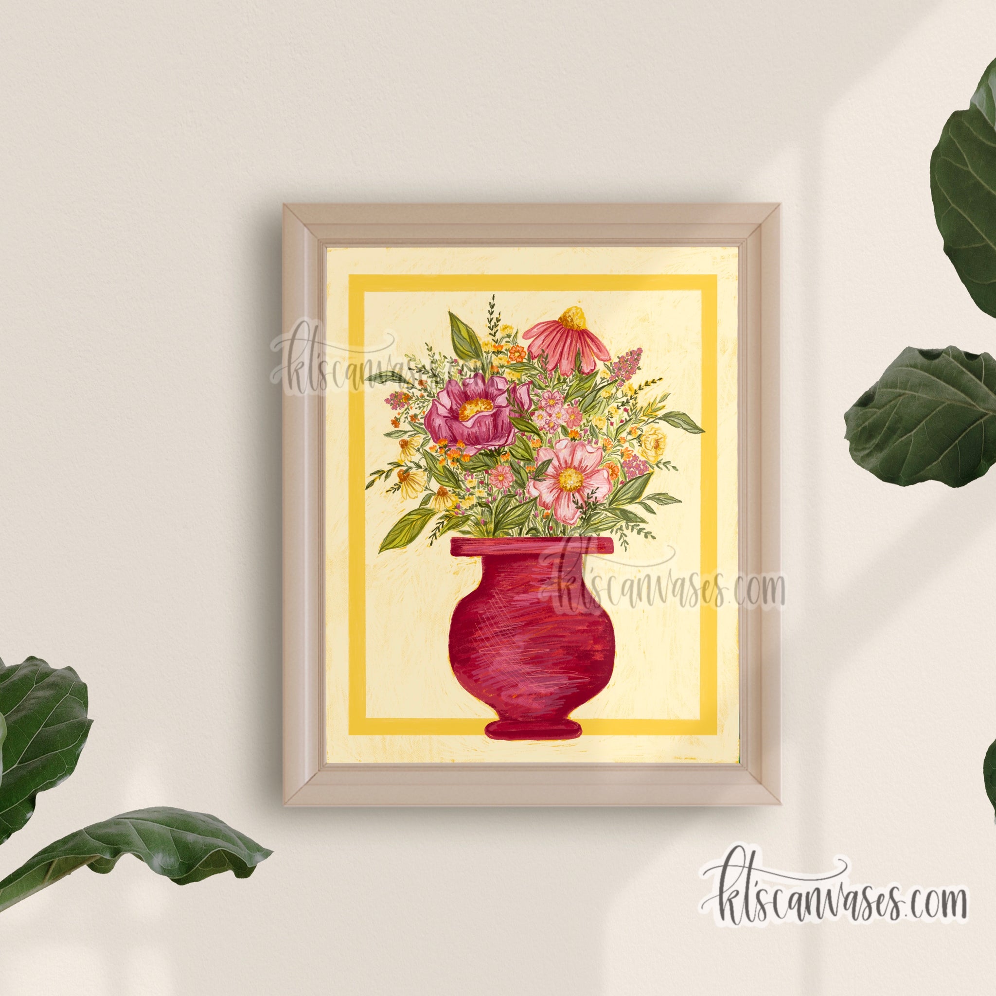 Wildflower Bouquet Art Print – KT's Canvases