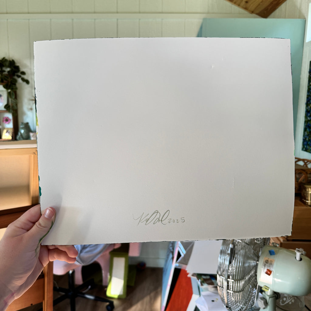 Original Ella’s Abstract Garden Art Paper No. 12