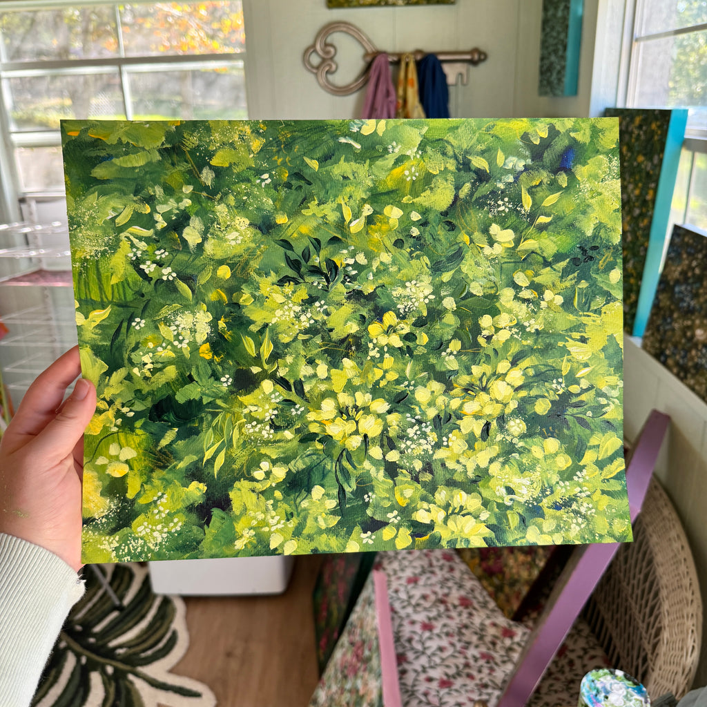 Original Ella’s Abstract Garden Art Paper