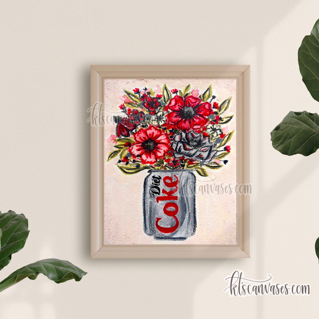 Soda Can Bouquet No. 3 Art Print