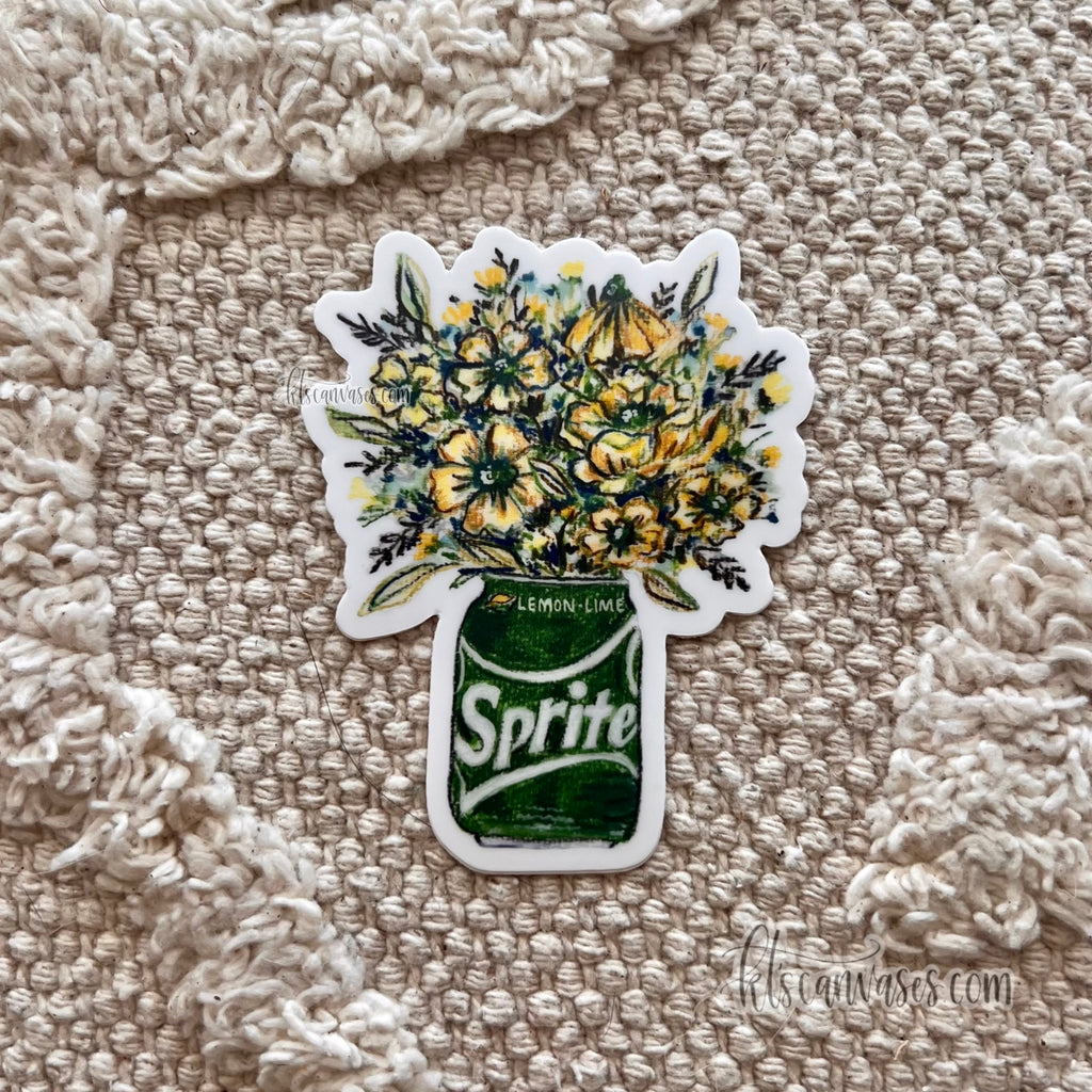 Soda Can Florals No. 2 Sticker