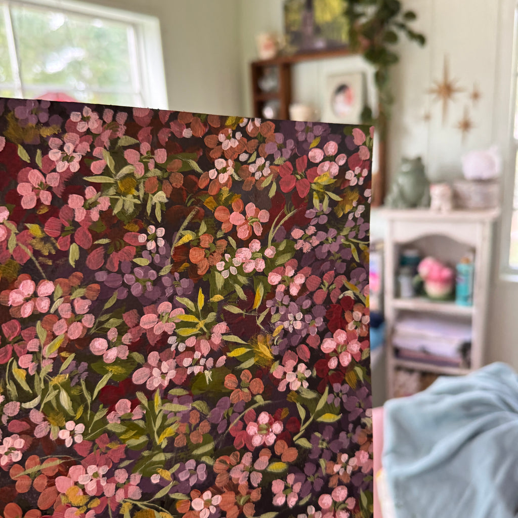 Original Ella’s Moody Abstract Garden Art Paper No. 1