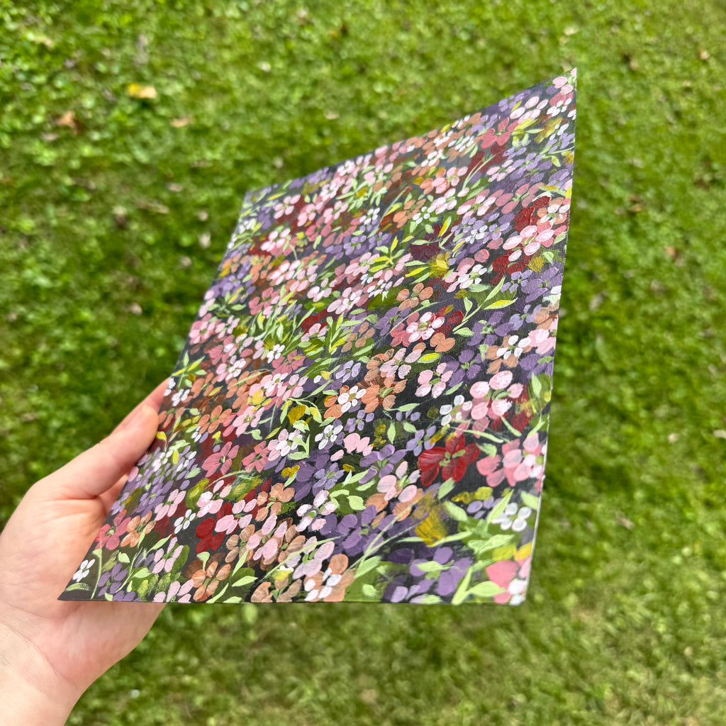 Original Ella’s Moody Abstract Garden Art Paper No. 1