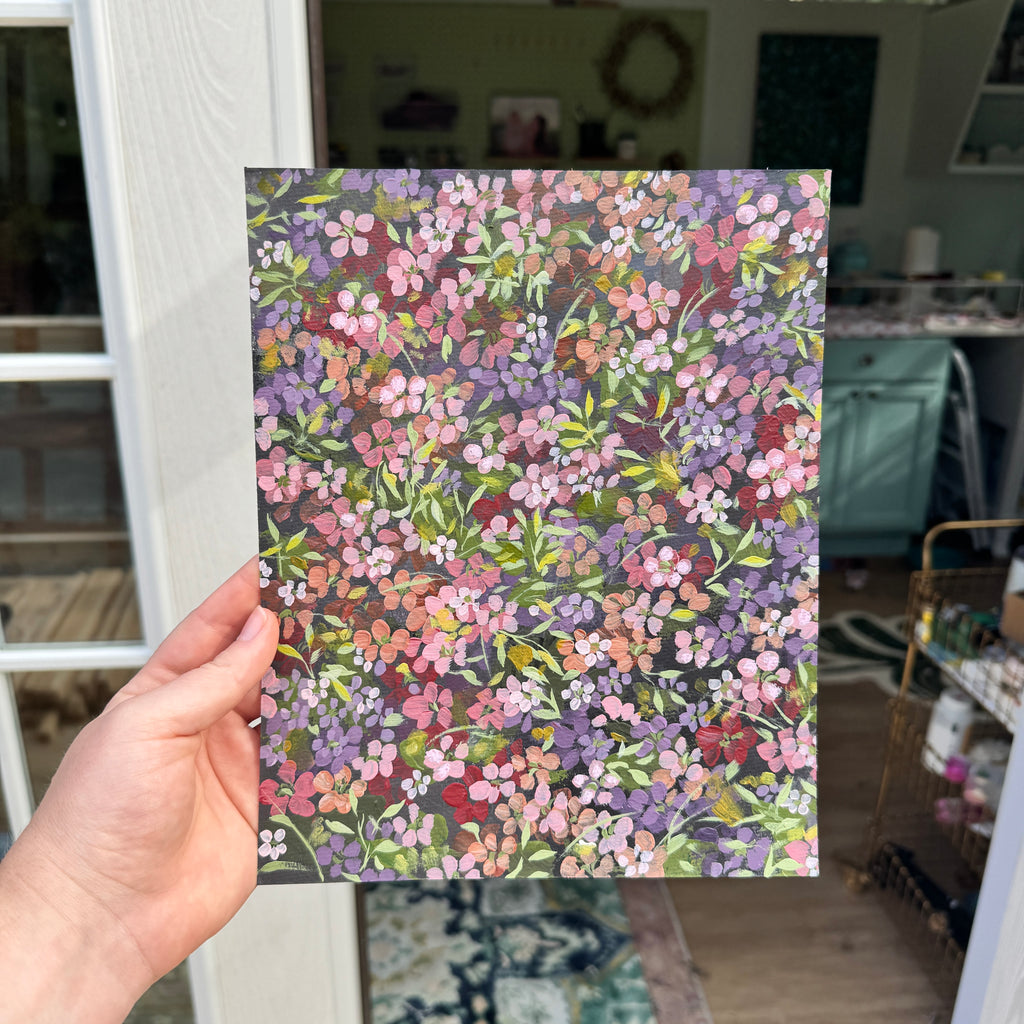 Original Ella’s Moody Abstract Garden Art Paper No. 1
