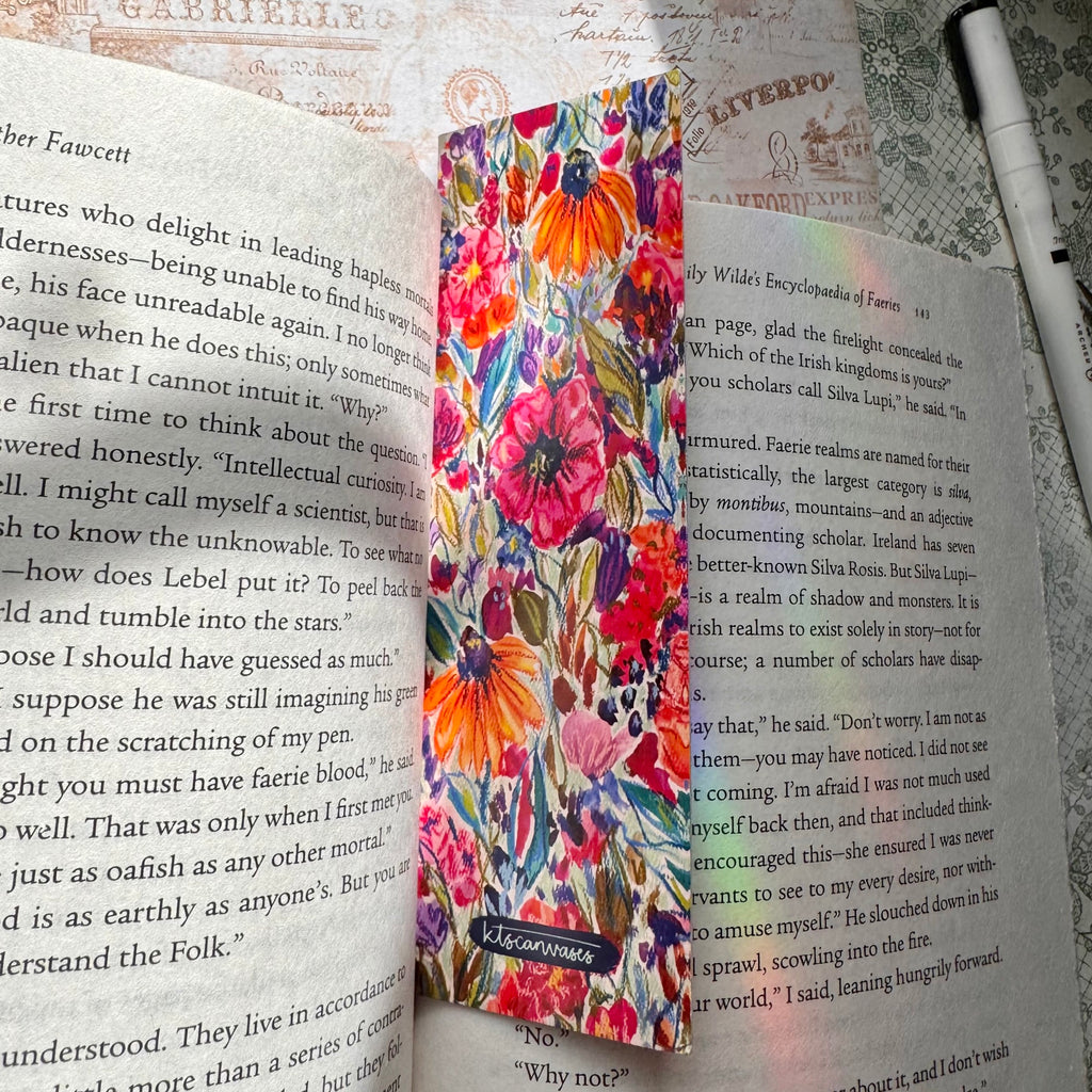 Abstract Garden No. 4 Double Sided Bookmark