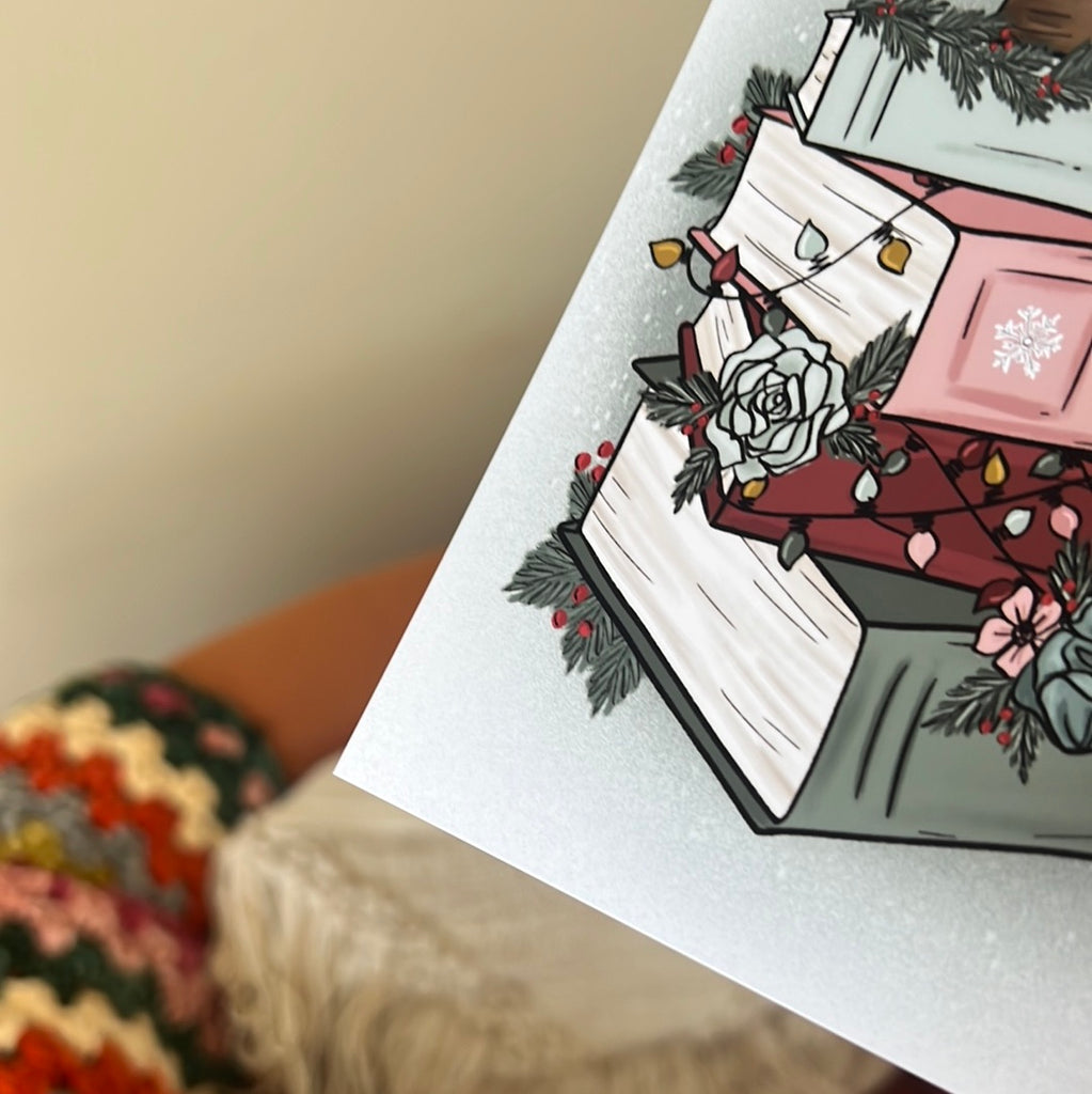 Cozy Christmas Stories Art Print