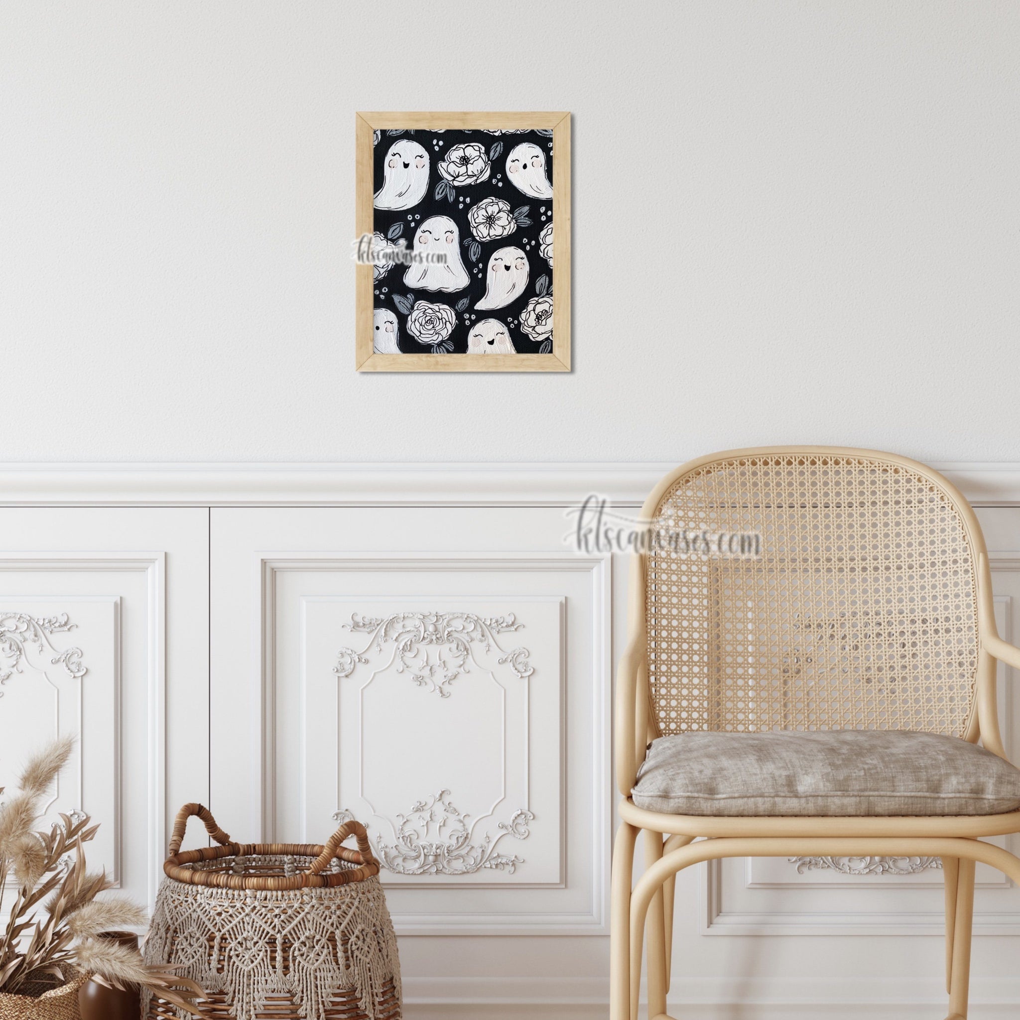 Ghostly Florals Art Print – KT's Canvases