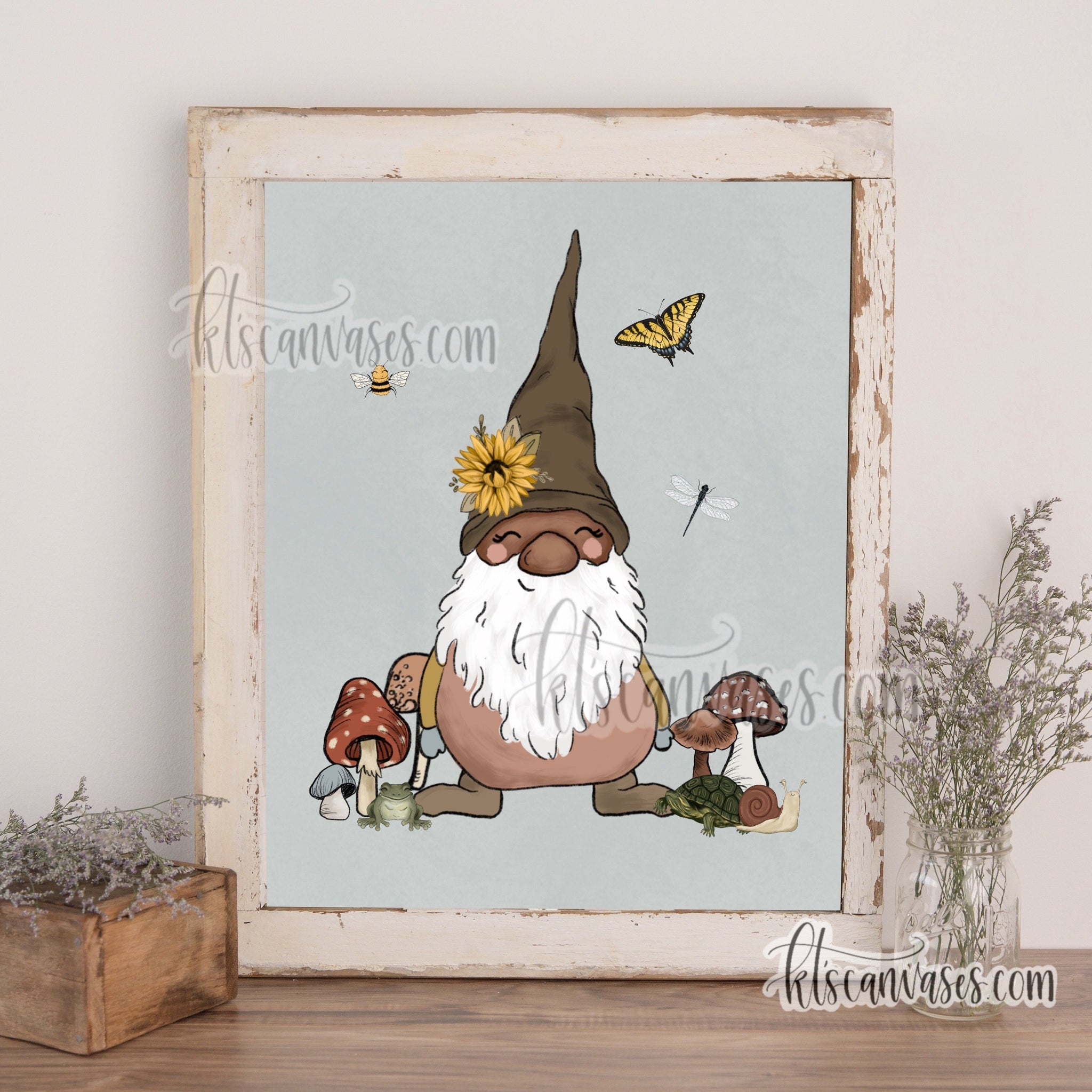 Pep the Garden Gnome Art Print – KT's Canvases