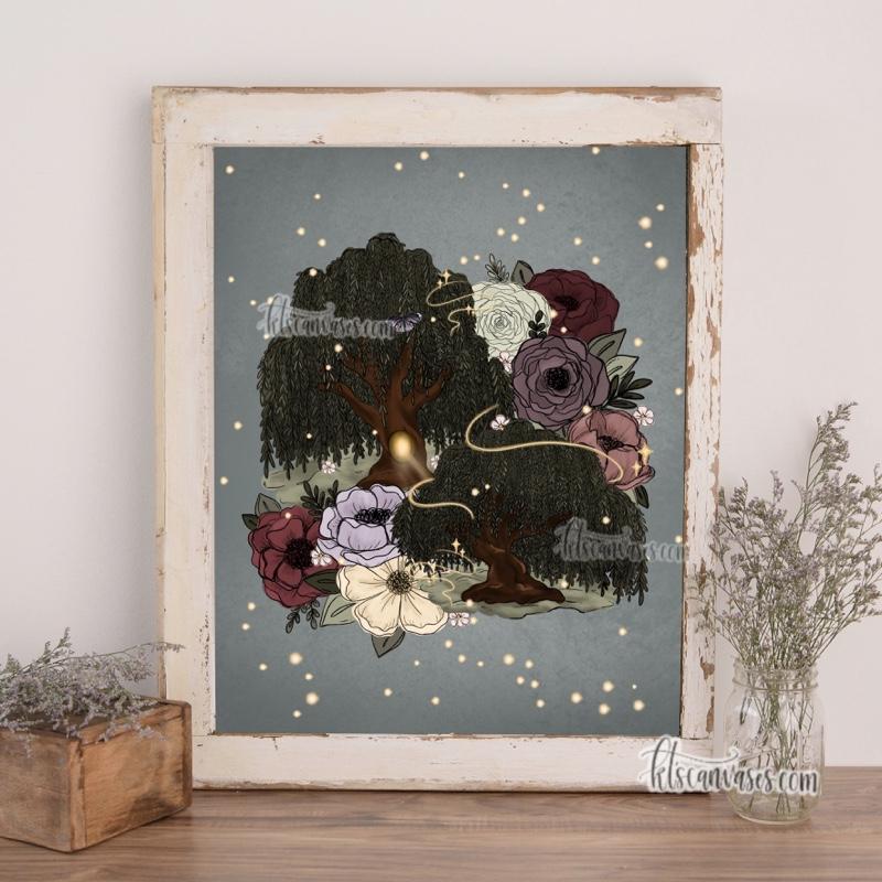 Whimsical Willow Tree Art Print