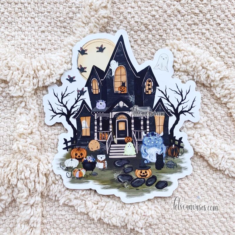 Haunted House of Spooky Friends MAGNET