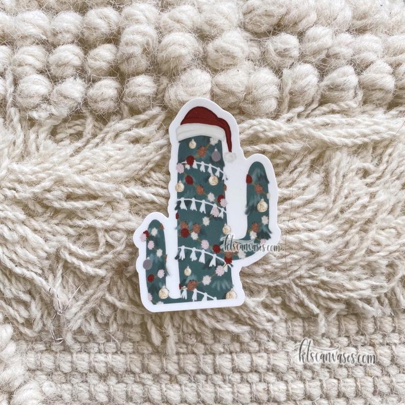 Christmas Cactus Sticker