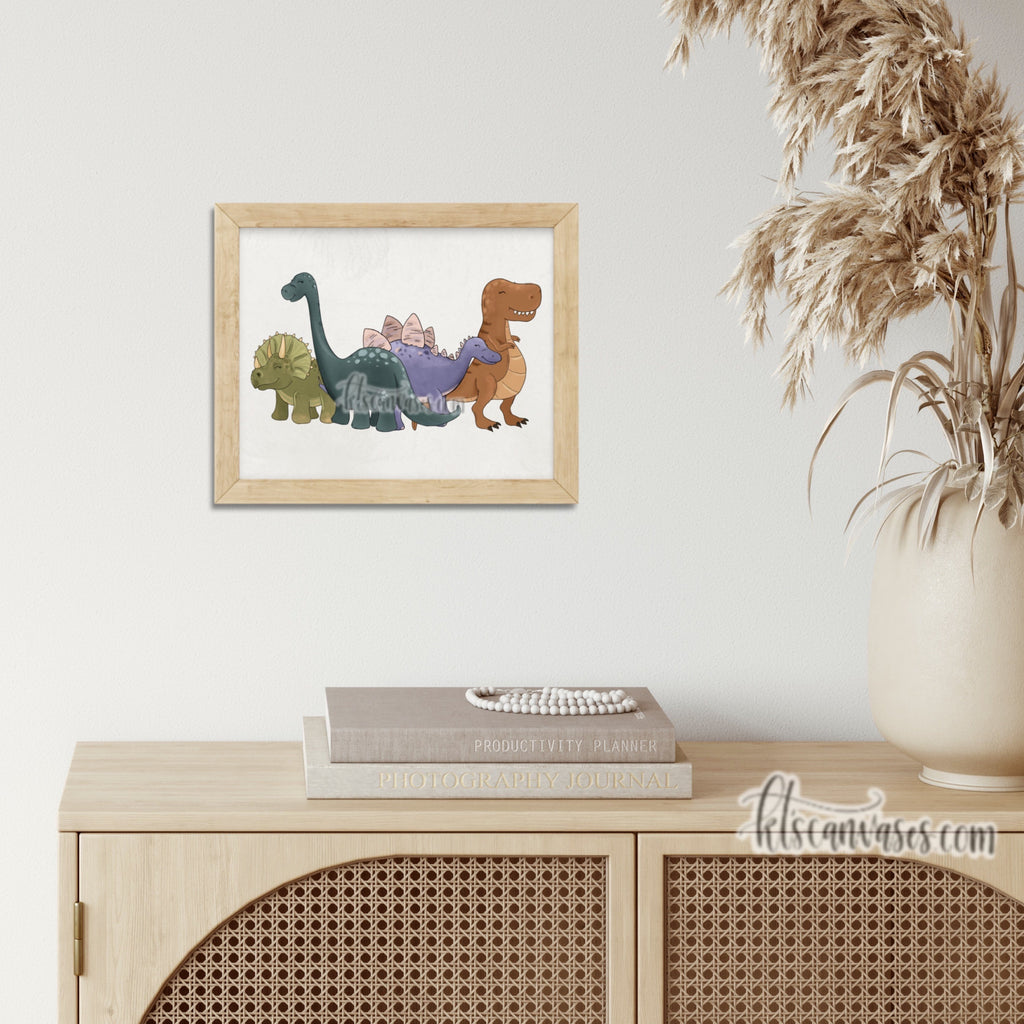 Dinosaur Friends Art Print