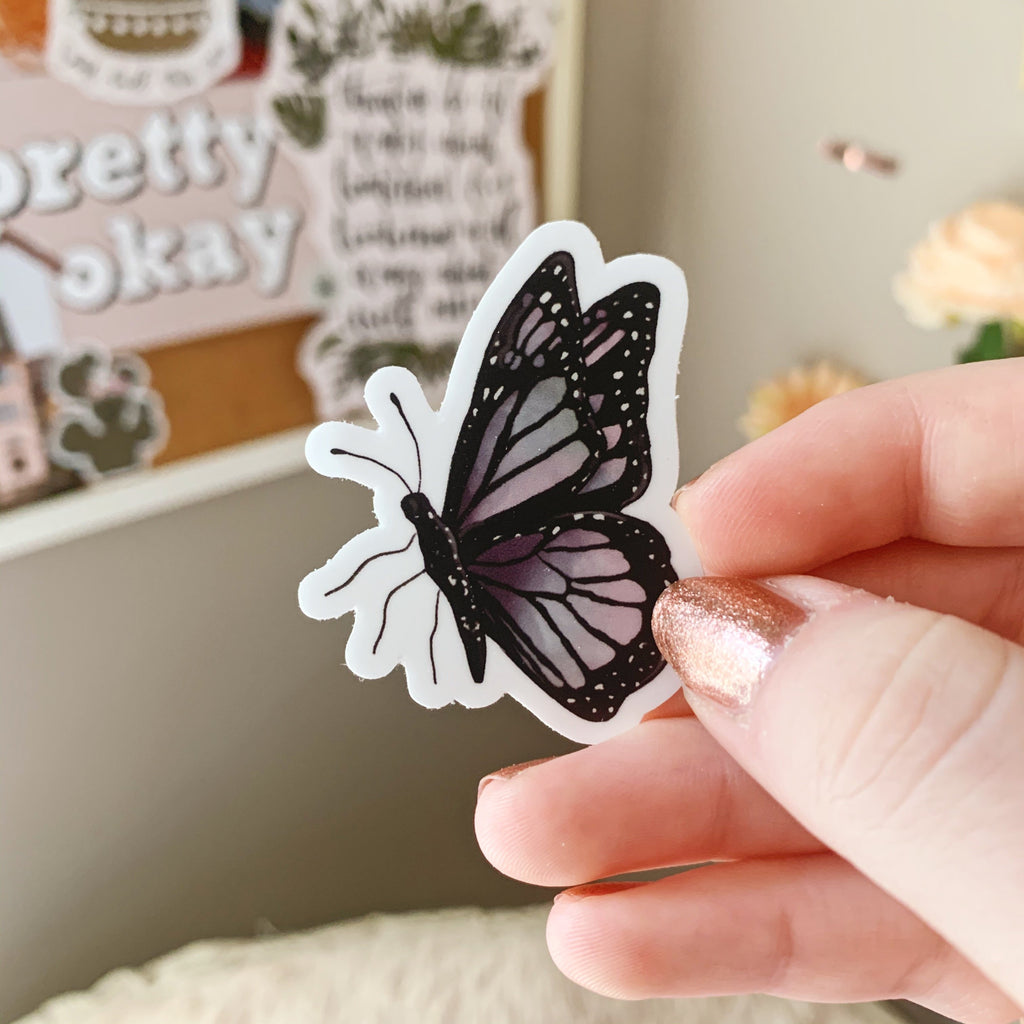 Mini Purple Butterfly #2 Sticker