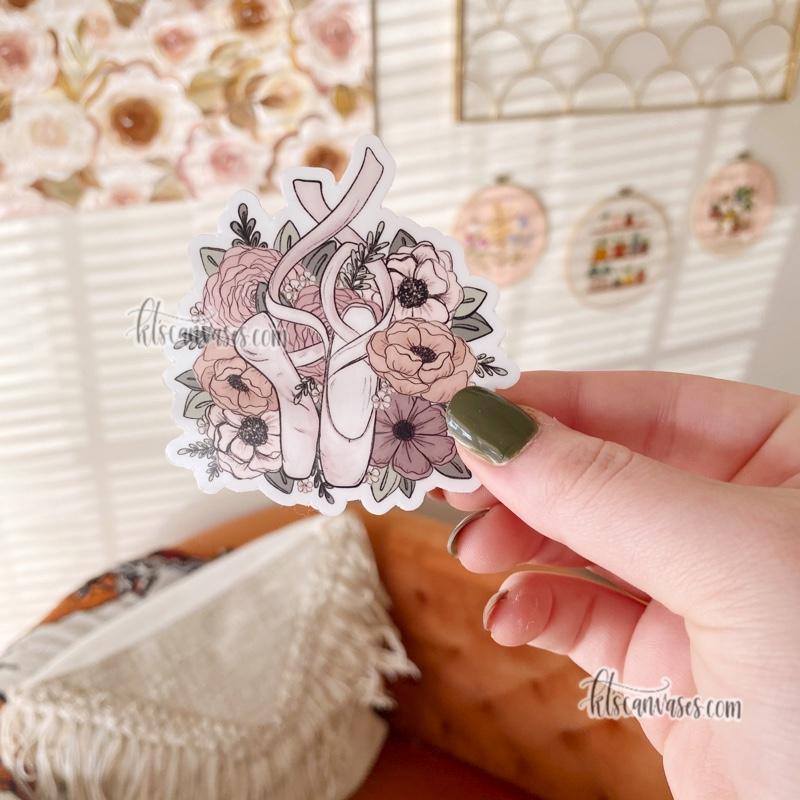 Dancer Inspired Florals Sticker