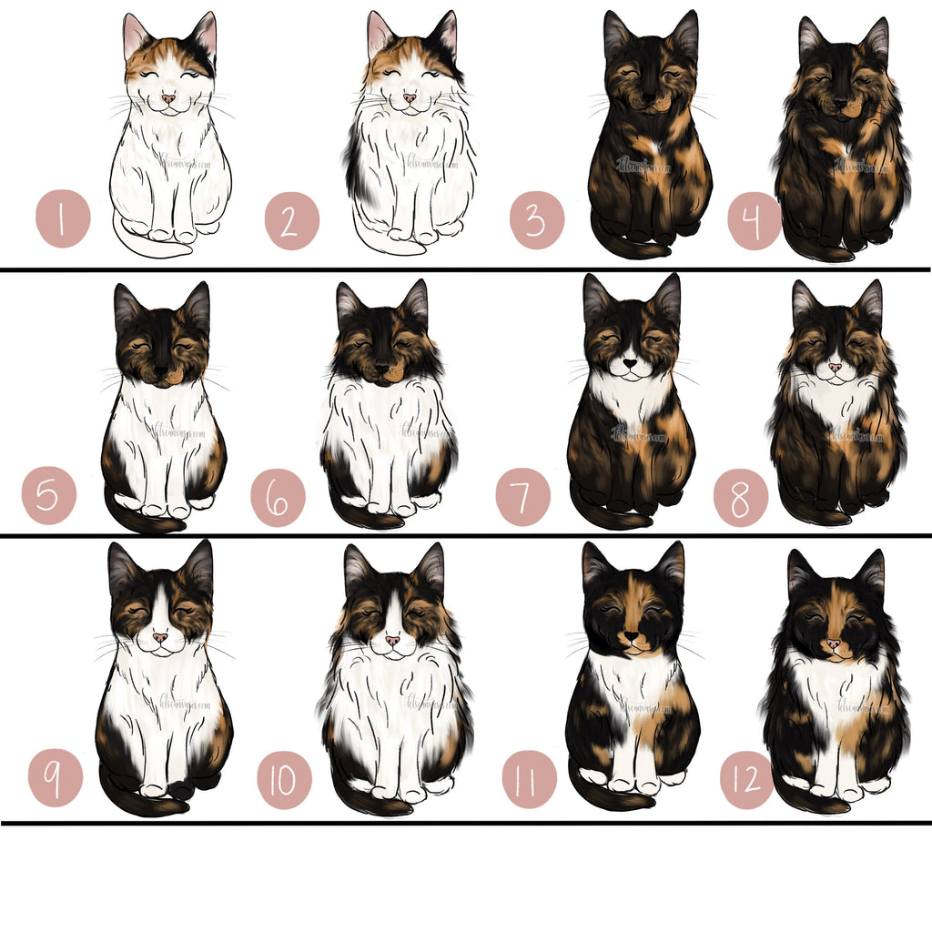 Choose Your CALICO CAT Art Print