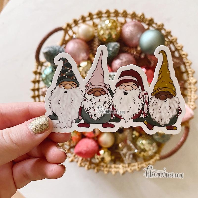 Little Christmas Gnomes Sticker