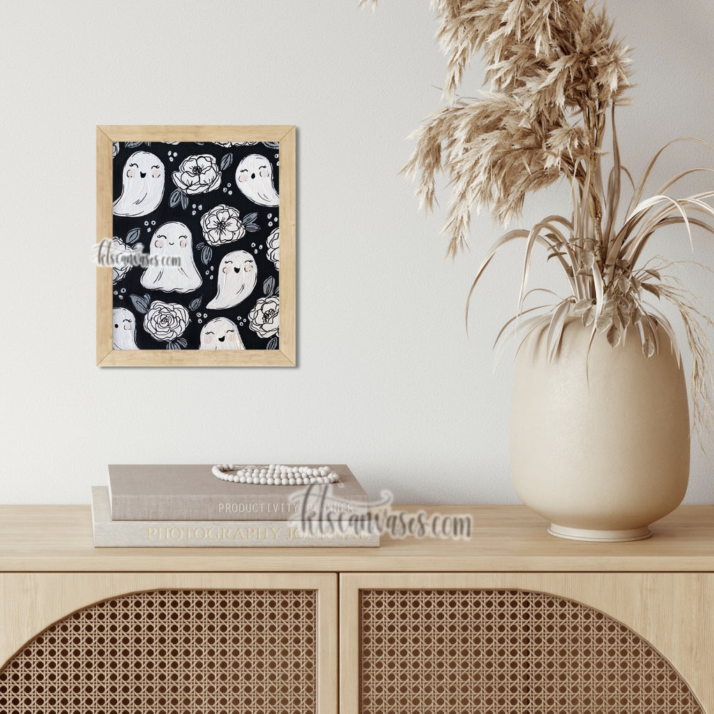 Ghostly Florals Art Print