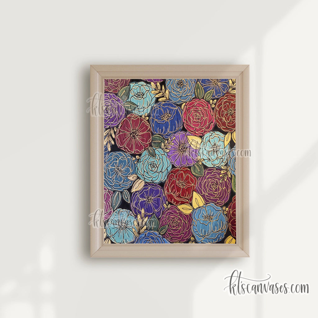 Jewel Florals Art Print