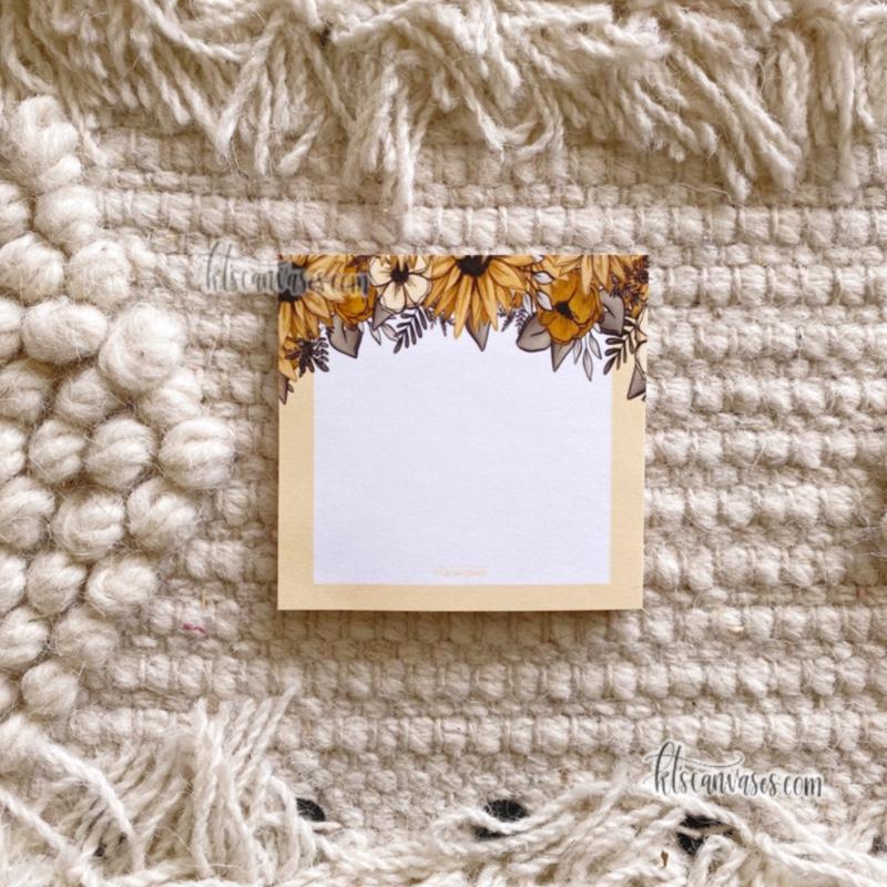 Sunflower Post-It Notes