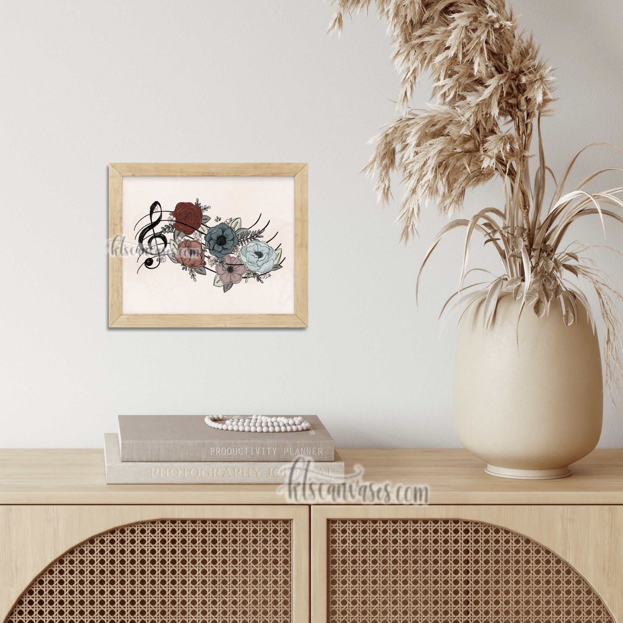 Music Inspired Florals Art Print – KT's Canvases