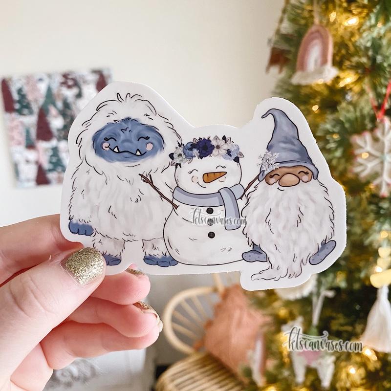 Frosty Friends Sticker