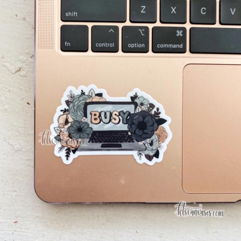 Busy Floral Sticker