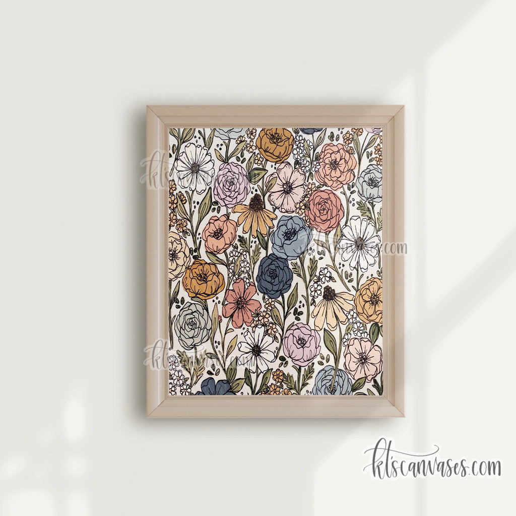 Wildflower Florals Art Print