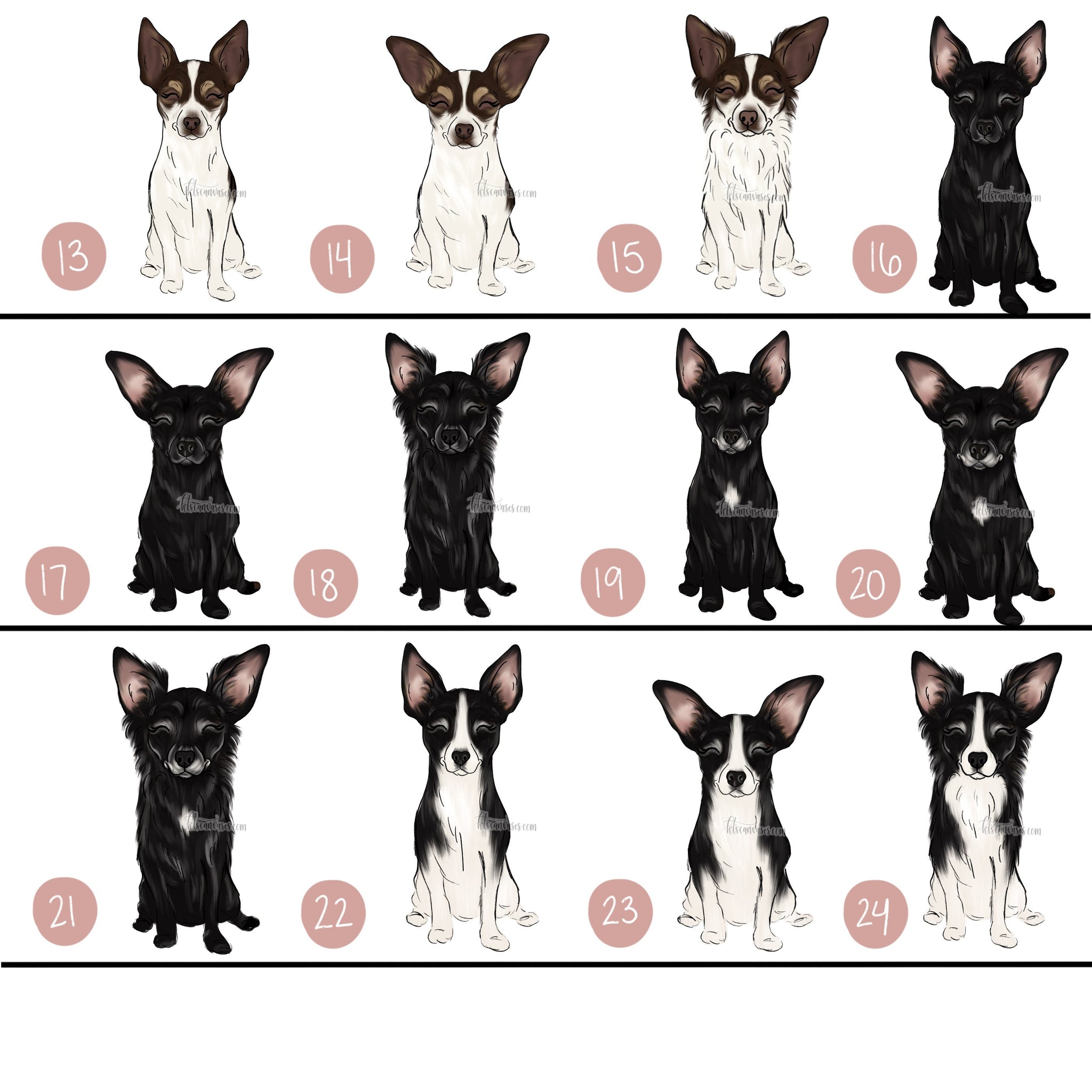 Choose Your CHIHUAHUA Art Print – KT's Canvases