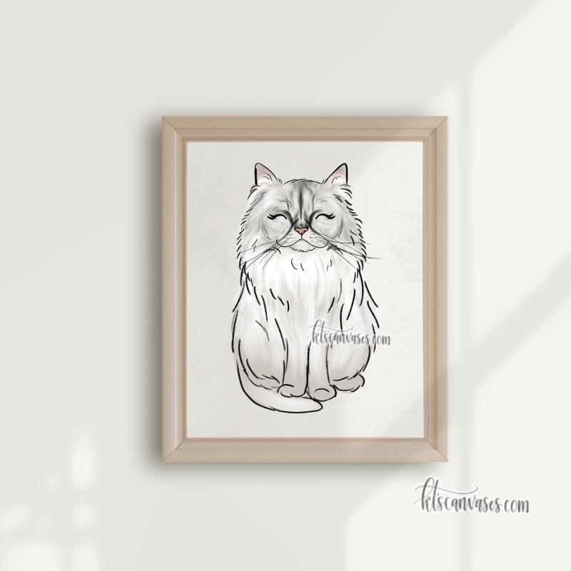 Choose Your PERSIAN CAT Art Print