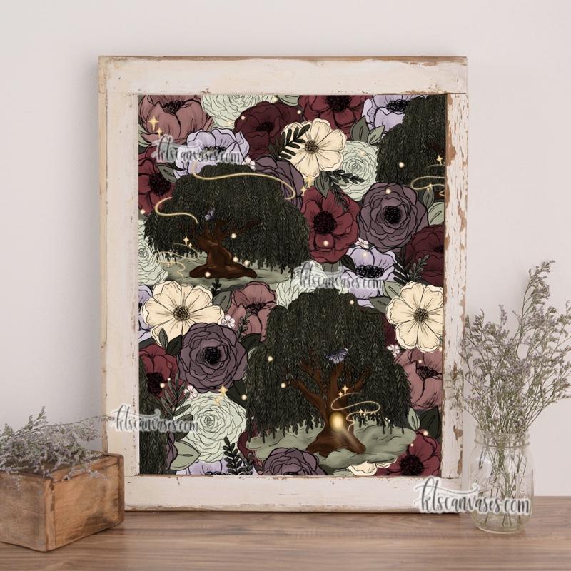Whimsical Willow Florals Art Print