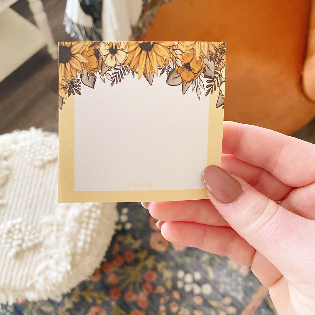 Sunflower Post-It Notes