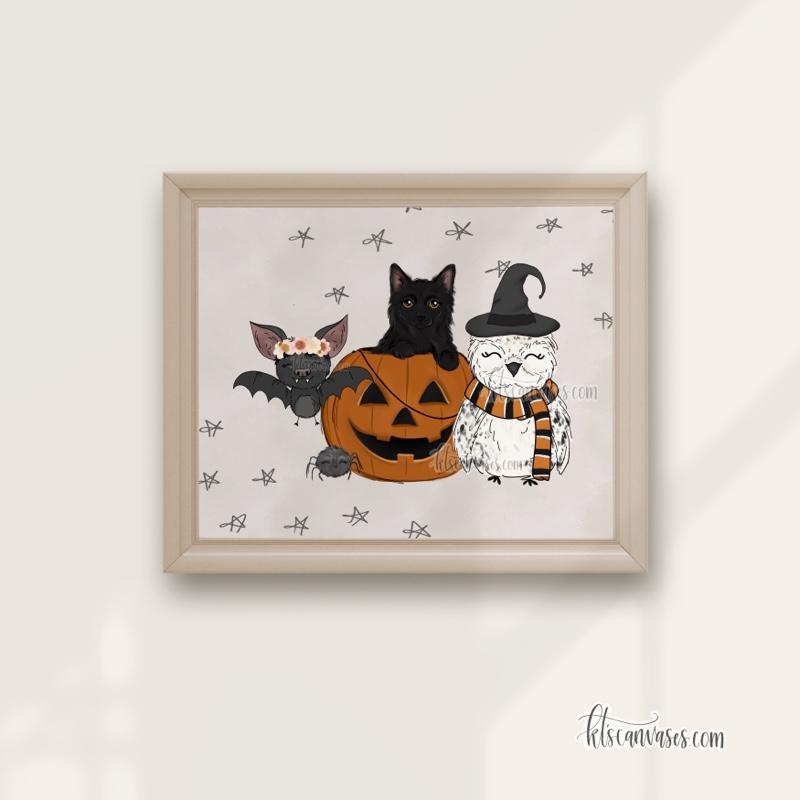Spooky Friends Art Print