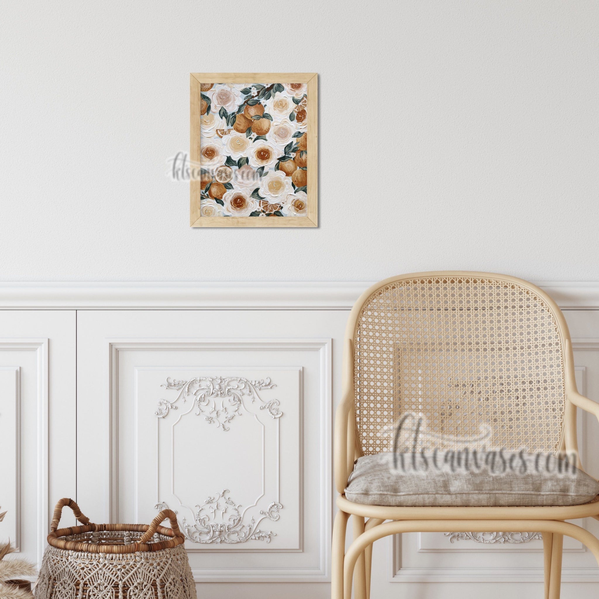 Florals + Oranges Art Print – KT's Canvases