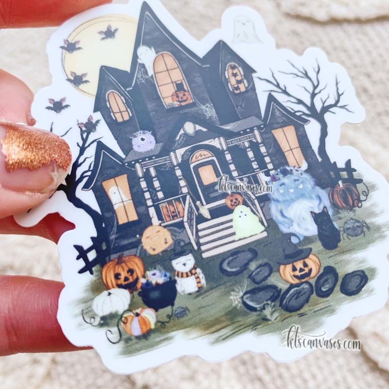 Haunted House of Spooky Friends MAGNET