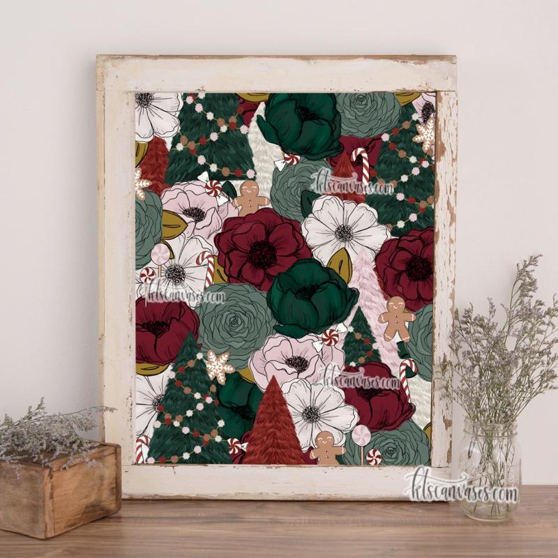 Festive Florals Art Print