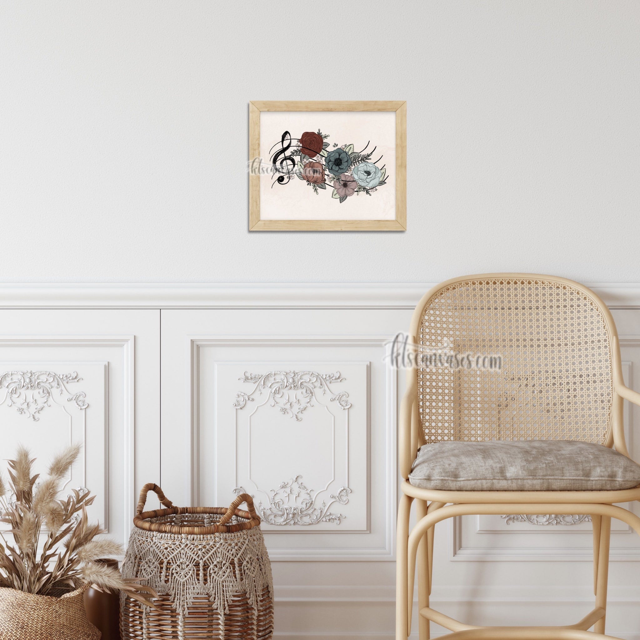 Music Inspired Florals Art Print – KT's Canvases