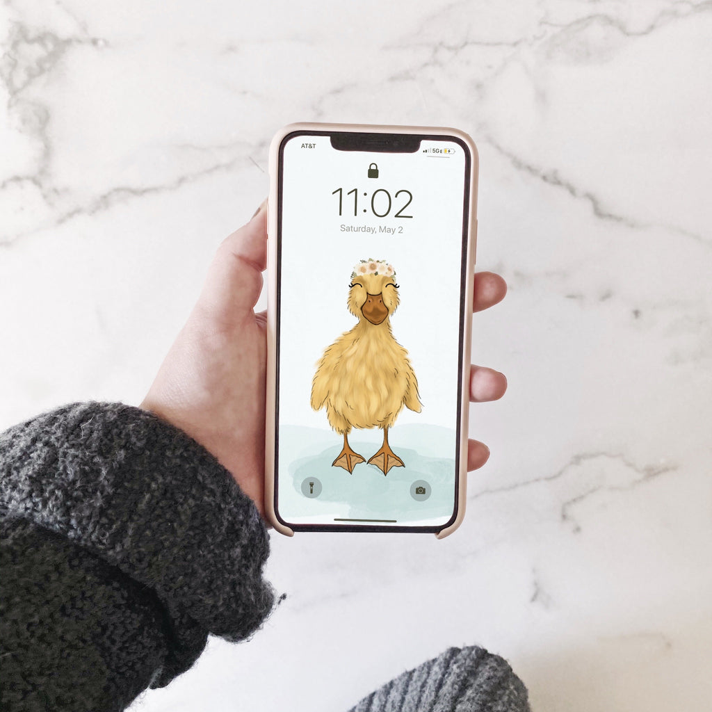 Baby Duck Phone Wallpaper (Digital Download)