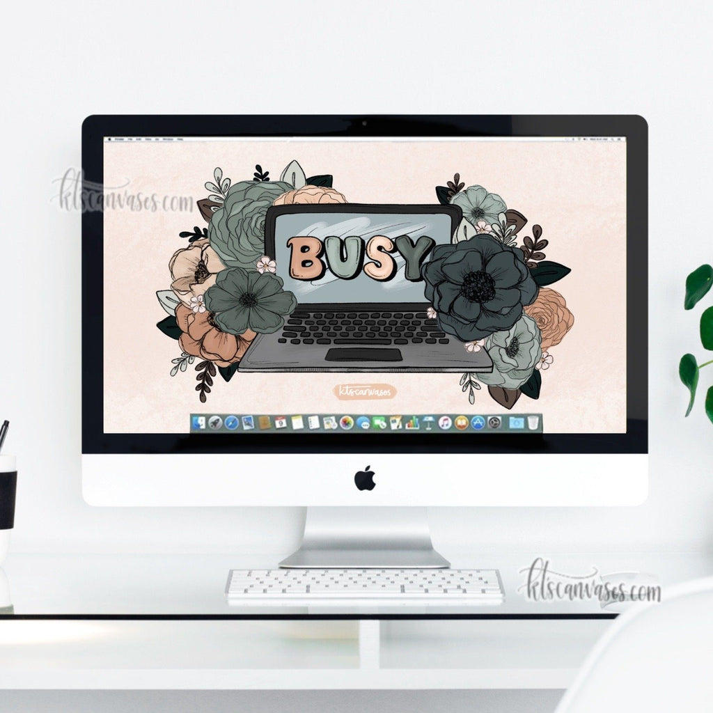 Busy Desktop Wallpaper (Digital Download)