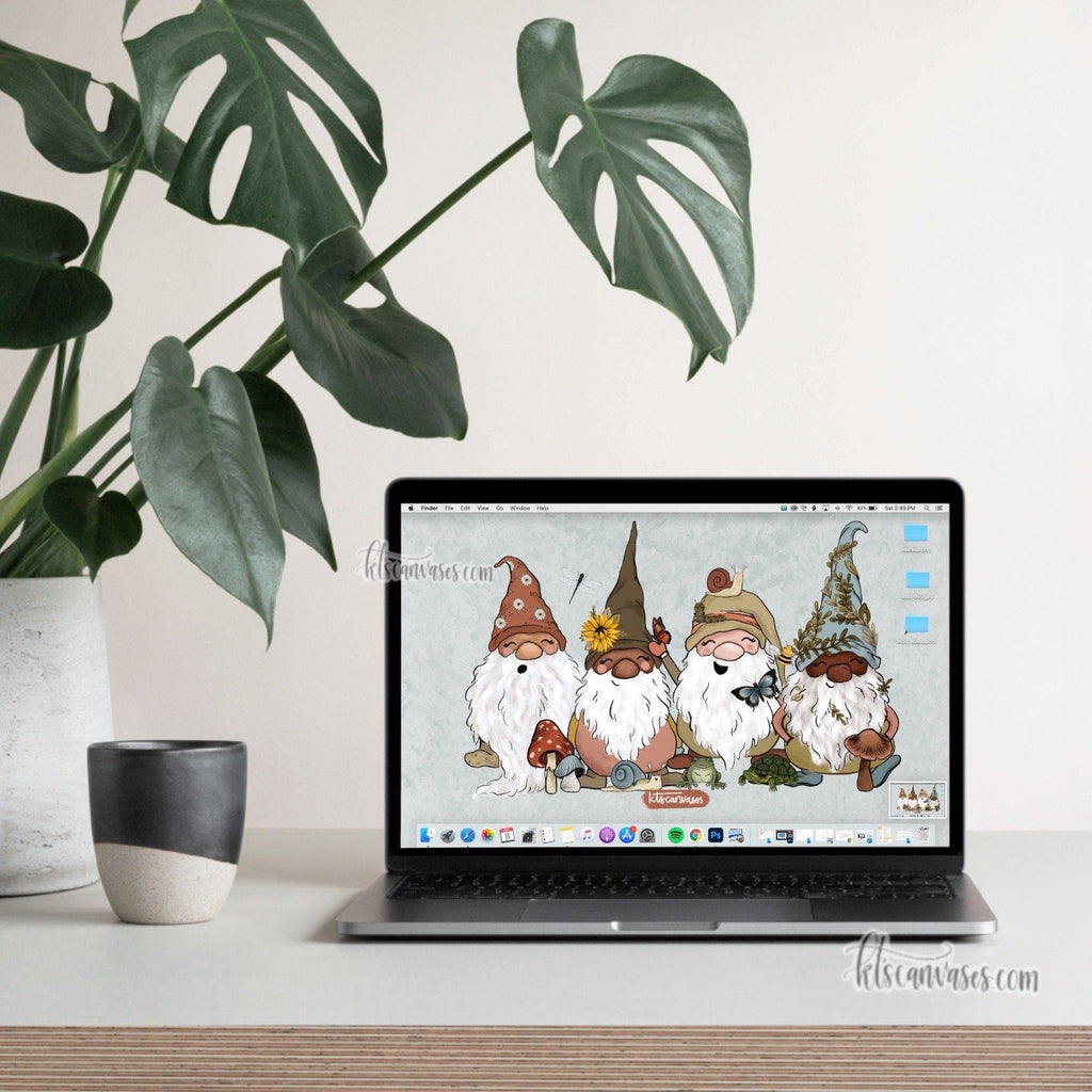 Garden Gnomes Desktop Wallpaper (Digital Download)
