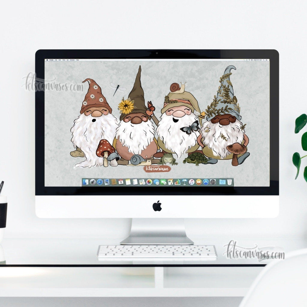Garden Gnomes Desktop Wallpaper (Digital Download)