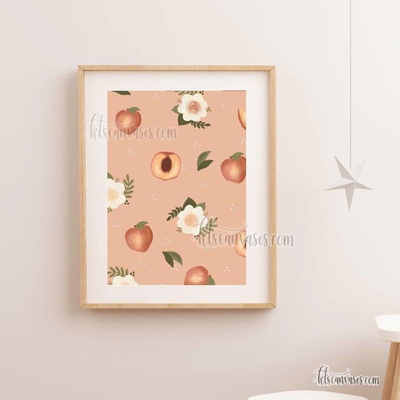 Floral Peach Art Print